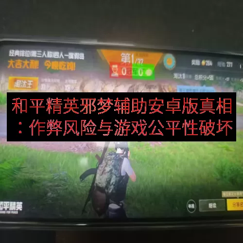 和平精英邪梦辅助安卓版真相：作弊风险与游戏公平性破坏